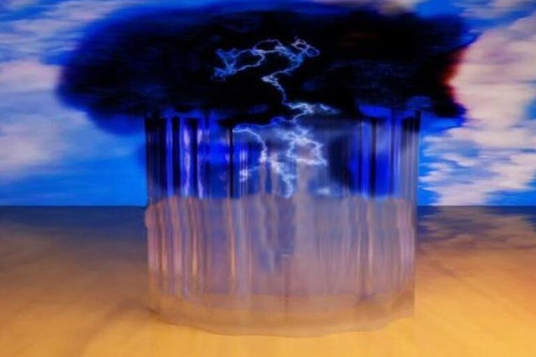 Pinche tormenta en un vaso de agua de PBI