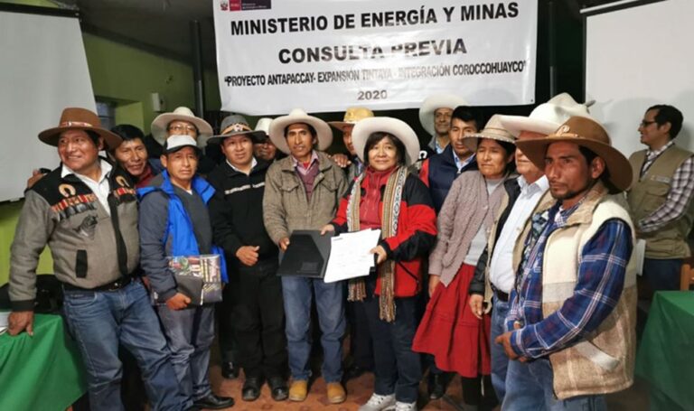 Ministerio de Energía y Minas plantea reducir el plazo de consulta previa a 6 meses
