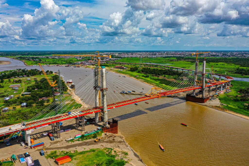 Obras del gigantesco puente Nanay a punto de terminar en Loreto